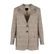 Klassieke Single-Breasted Blazer Pinko , Brown , Dames