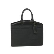 Pre-owned Leather handbags Louis Vuitton Vintage , Black , Dames