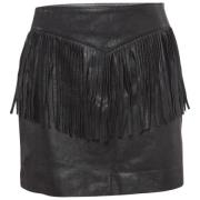 Pre-owned Leather bottoms Yves Saint Laurent Vintage , Black , Dames