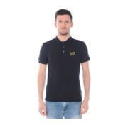 Klassieke Polo Shirt Emporio Armani EA7 , Black , Heren