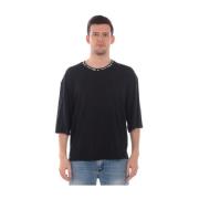 Gestreept T-shirt Daniele Alessandrini , Black , Heren