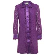 Pre-owned Lace dresses Gucci Vintage , Purple , Dames