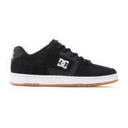 Zwarte leren sneakers - Manteca 4 DC Shoes , Black , Heren