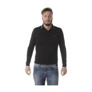 Klassieke Polo Shirt Emporio Armani EA7 , Black , Heren