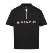 Polo shirt met logo Givenchy , Black , Heren