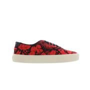 Palm Mix Heren Overhemd Saint Laurent , Red , Heren