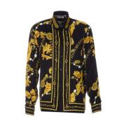 Zwarte Shirts voor Heren Aw23 Versace Jeans Couture , Black , Heren