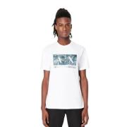 Korte Mouw Fantasie T-shirt Armani Exchange , White , Heren