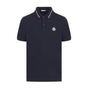 Polo Shirts Moncler , Blue , Heren