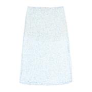 Bloemen Mini Rok Siedrés , Blue , Dames