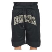 Oversize Zwarte Heren Shorts New Era , Black , Heren