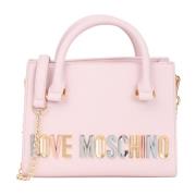 Roze Bold Love Lettering Schoudertas Love Moschino , Pink , Dames
