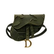 Pre-owned Canvas shoulder-bags Dior Vintage , Green , Dames