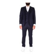 Single Breasted Suits Tagliatore , Blue , Heren