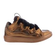 Dames Curb Sneaker Bronze Metallic Lanvin , Brown , Dames