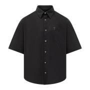 Short Sleeve Shirts Ami Paris , Black , Heren