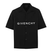 Heren Shirt Zipper Givenchy , Black , Heren