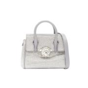 Leather crossbody-bags Versace , Gray , Dames