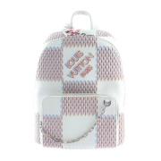 Pre-owned Leather backpacks Louis Vuitton Vintage , White , Dames