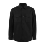 Zwart Overshirt Waver AlphaTauri , Black , Heren