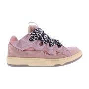 Dames Curb Sneakers Roze Lanvin , Pink , Dames