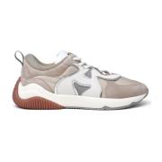 Technische Stof en Suède Sneakers Hogan , Beige , Dames