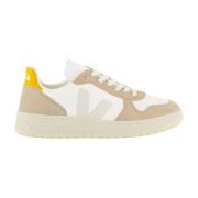 Dames V-10 Sneaker Beige/Wit/Geel Veja , Beige , Dames