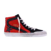 Rood/Zwart Slide Sneaker Golden Goose , Red , Dames