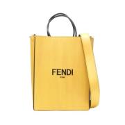 Leather fendi-bags Fendi , Yellow , Dames