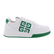 Heren G4 Low Sneakers Wit/Groen Givenchy , White , Heren