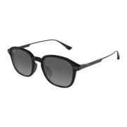 Kaouo AF Gs625-02 Shiny Black w/Gunmetal Sunglasses Maui Jim , Black ,...