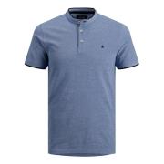 Moderne korte mouw opstaande kraag polo Jack & Jones , Blue , Heren