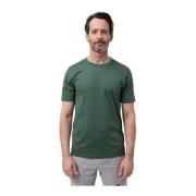 Groene Logo T-shirt in Filo di Scozia C.p. Company , Green , Heren