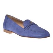 Loafer in blue suede Baldinini , Blue , Dames