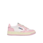 Witte Roze Medalist Lage Sneakers Autry , Multicolor , Dames