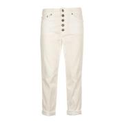 Cropped Jeans Dondup , White , Dames