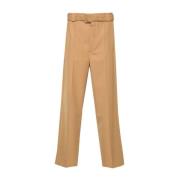 Straight Trousers Dries Van Noten , Brown , Heren