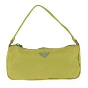 Pre-owned Fabric clutches Prada Vintage , Yellow , Dames