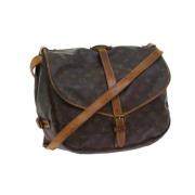 Pre-owned Canvas shoulder-bags Louis Vuitton Vintage , Brown , Dames