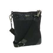 Pre-owned Nylon shoulder-bags Burberry Vintage , Black , Dames