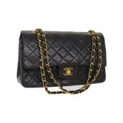 Pre-owned Leather chanel-bags Chanel Vintage , Black , Dames