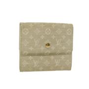 Pre-owned Canvas wallets Louis Vuitton Vintage , Beige , Dames