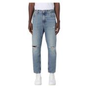 Straight Jeans Calvin Klein , Blue , Heren