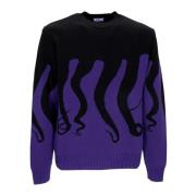 Paars/Zwart Original Jumper Streetwear Octopus , Purple , Heren