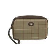 Pre-owned Canvas clutches Burberry Vintage , Brown , Dames