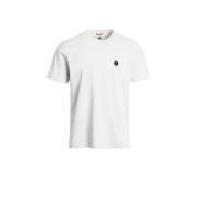 Logo Patch Tee in Off White Parajumpers , White , Heren
