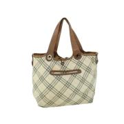 Pre-owned Canvas handbags Burberry Vintage , Beige , Dames