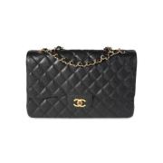 Pre-owned Leather chanel-bags Chanel Vintage , Black , Dames