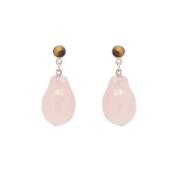 Pre-owned Metal earrings Chloé Pre-owned , Pink , Dames