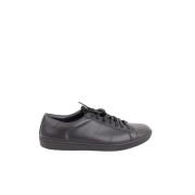 Pre-owned Leather sneakers Yves Saint Laurent Vintage , Black , Heren